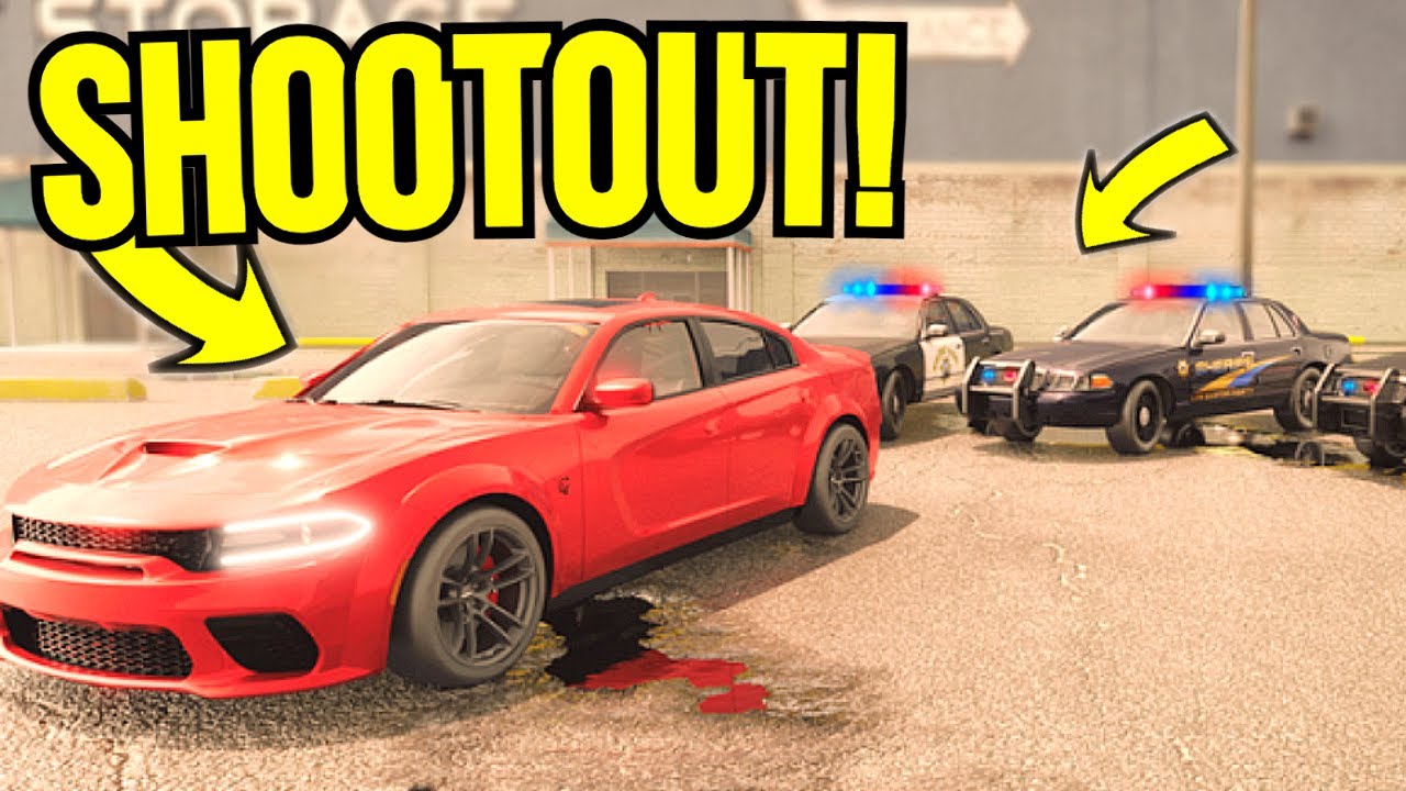 We Got in a HUGE SHOOTOUT With The POLICE! (Roblox)