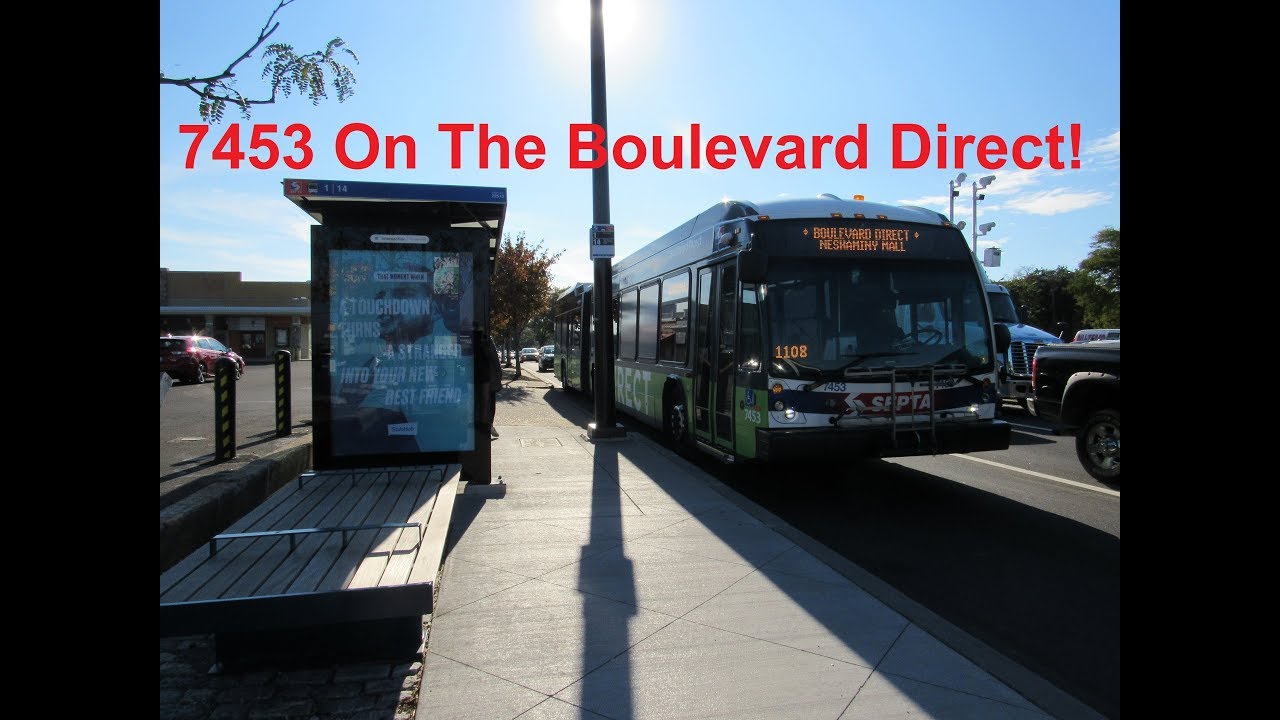 NeoplanDude | SEPTA 2015 NovaBus LFS-A HEV #7453 On The Boulevard Direct!