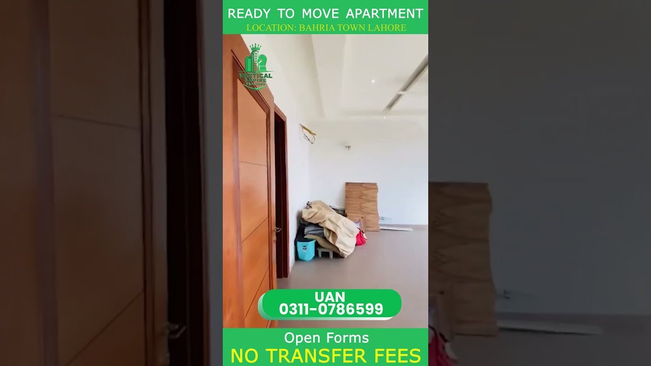 Ultra-Luxury Apartments in the Heart of Bahria Town Lahore &ndash; No Transfer Fee, Ready to Move In!