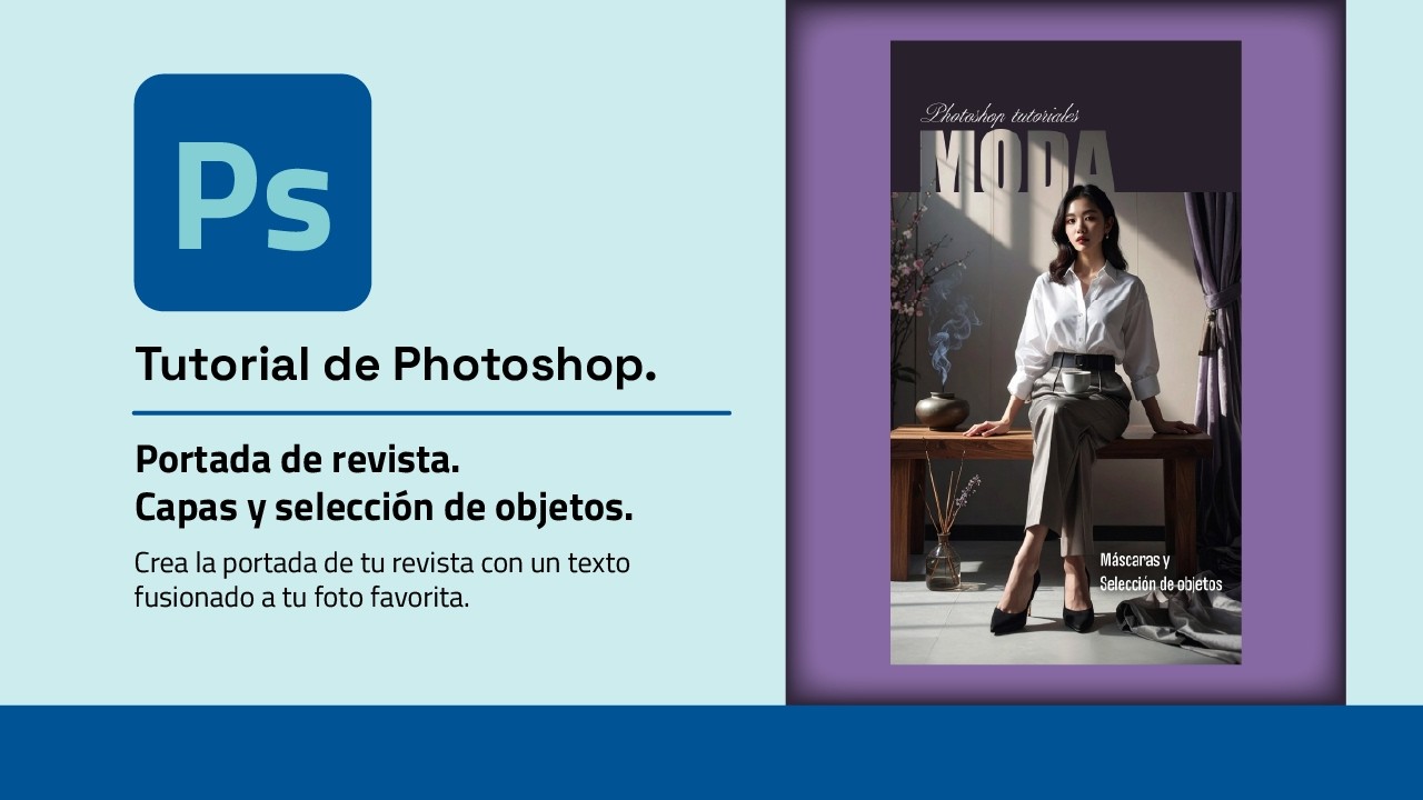 Crea una PORTADA IMPACTANTE DE REVISTA en Photoshop #photoshop #tutorial  #photoshoptutorial
