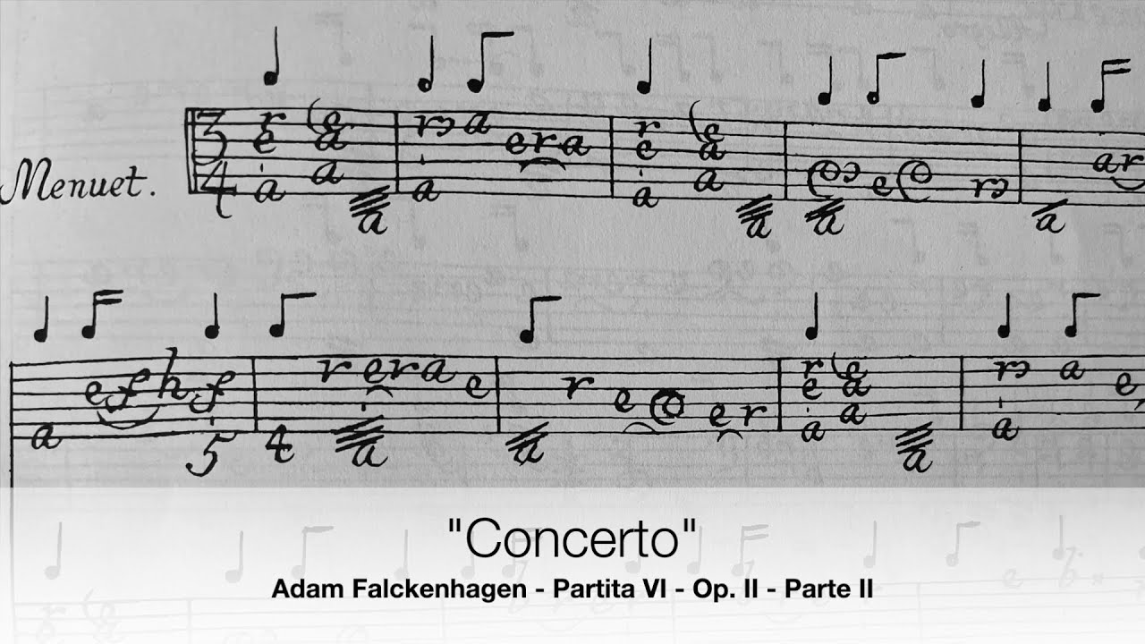 Falckenhagen A. Partita VI Op. II - Alberto Crugnola: Baroque Lute - 