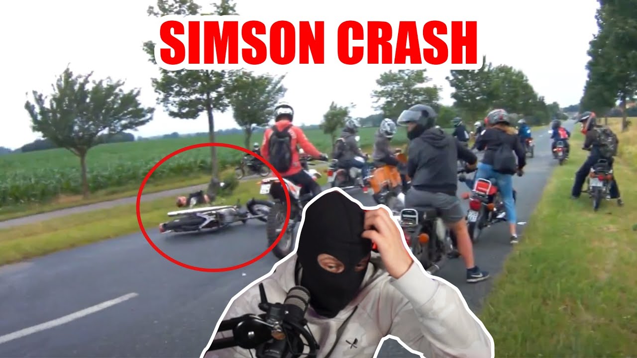 SIMSON AUSFAHRT Crash auf der Landstraße | Kuhlewu