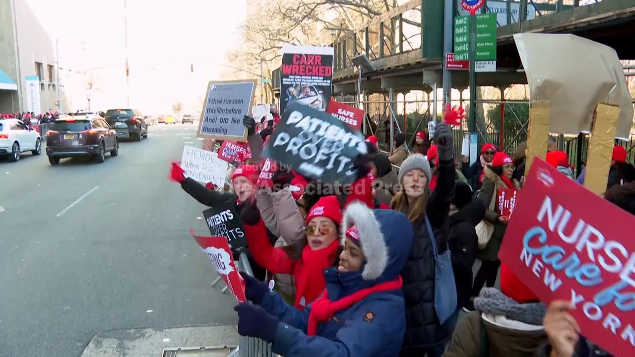 Nurses strike enters second day at major New York City hospitals