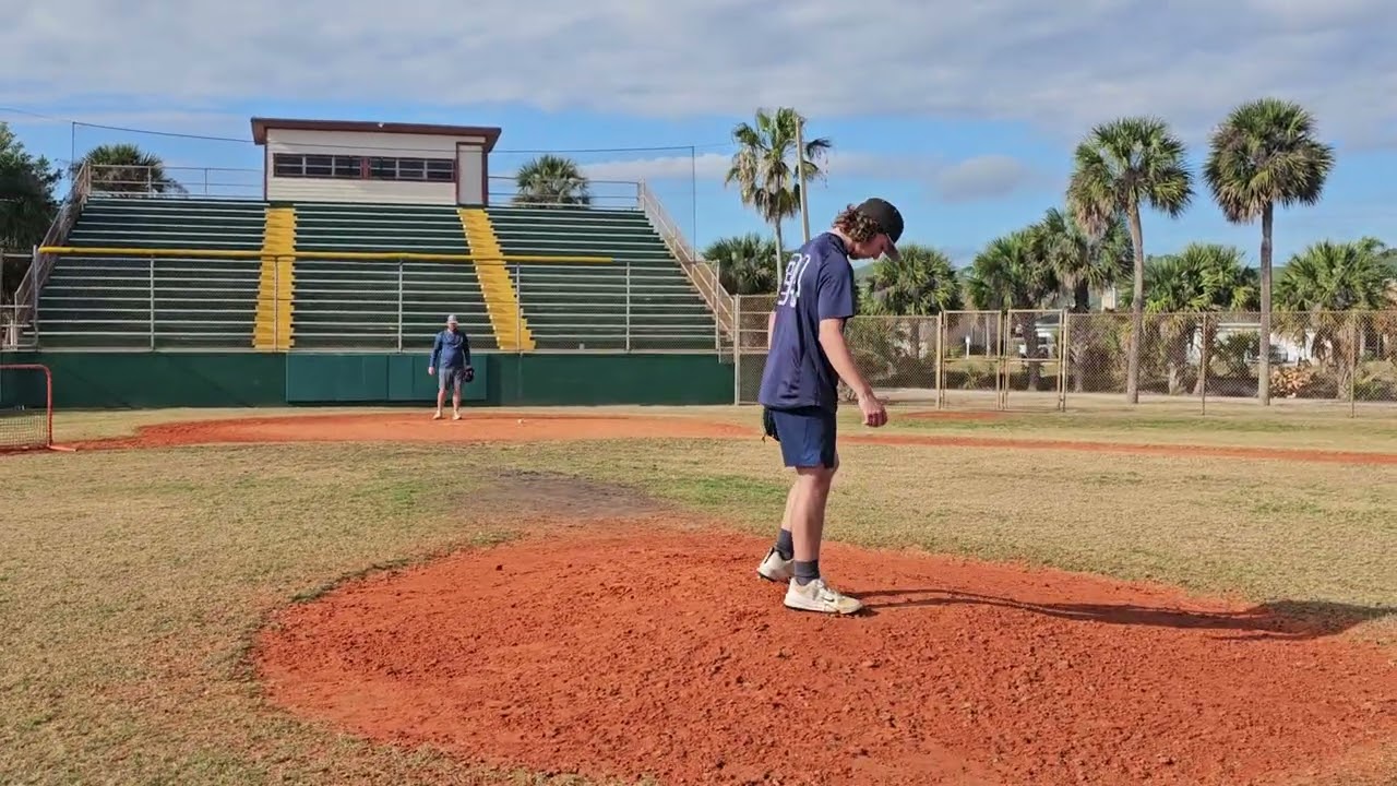 RHP/OF 2026 Drew Huffman - Bullpen 'batter 1' Feb 15