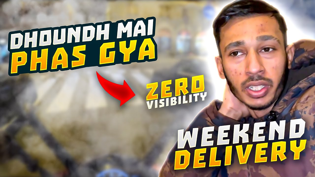 Dhoundh Main Delivery Ka Kam 😱 - Zero Visibility  - In Italy