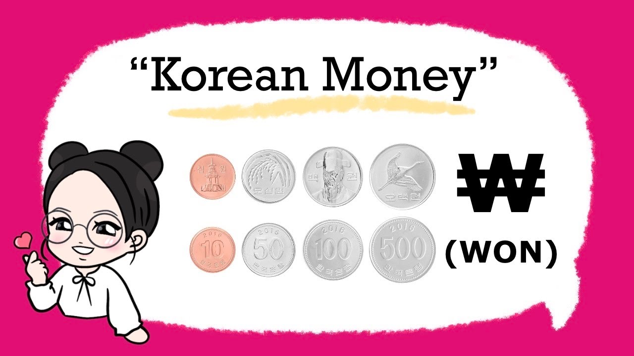 Korean Money - ₩(원) WON 한국 돈💰