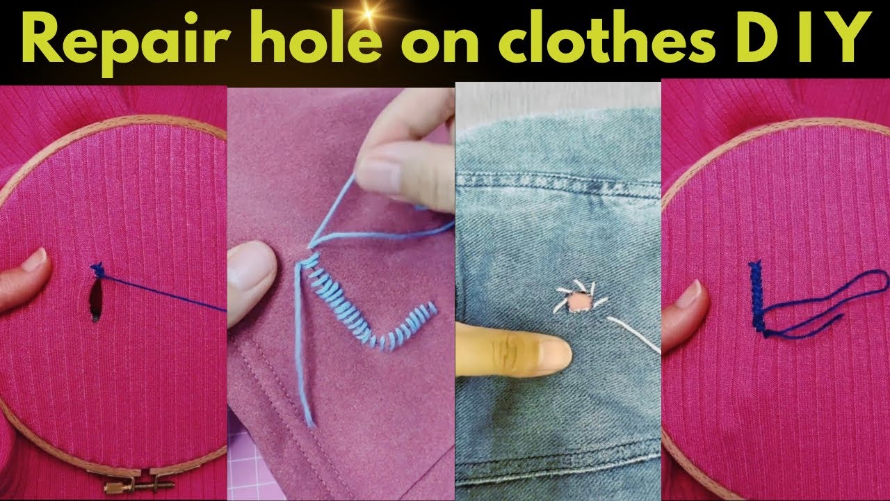 DIY Hack to Repair Holes in Clothes — Super Easy Trick