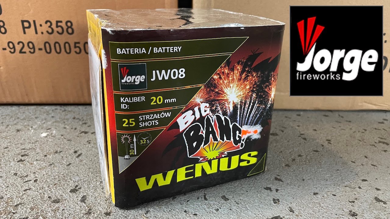 Jorge Big Bang Wenus JW08 | 25 Schuss Batterie | Jorge Fireworks Cake