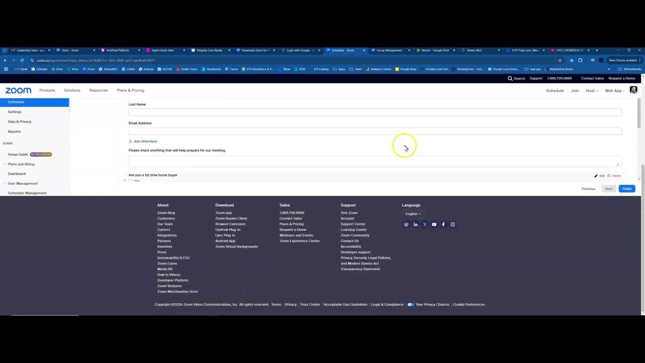 Setting up Buyer/Seller consultation page