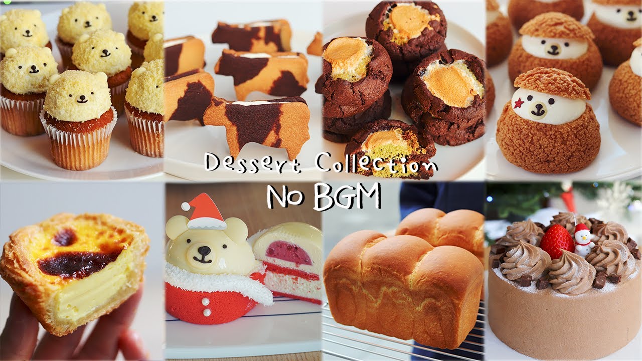 [No BGM] 느긋한 베이킹 작업 영상모음🍞 | 마음이 편안해지는 베이킹 백색소음