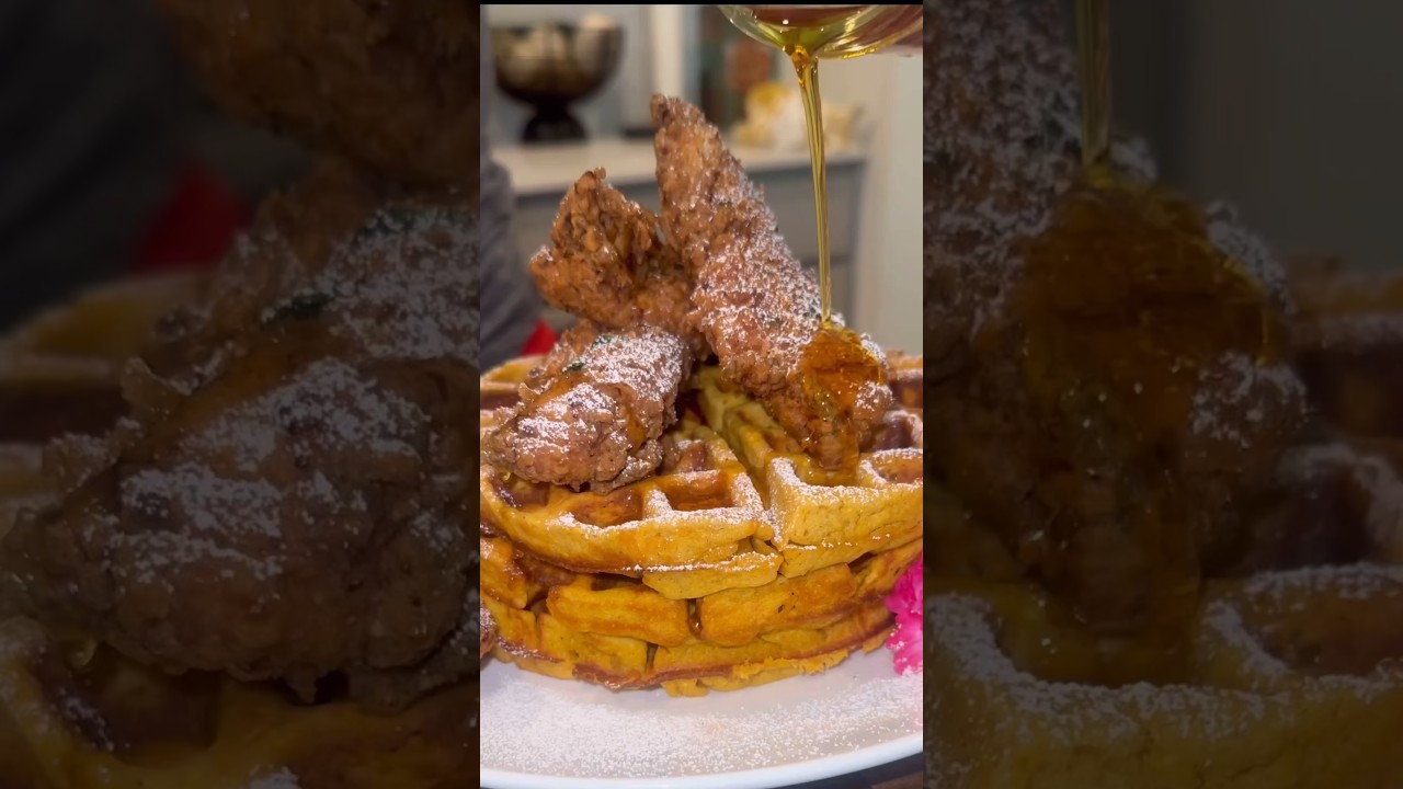 The Ultimate Chicken and Waffles Recipe with a Twist!
