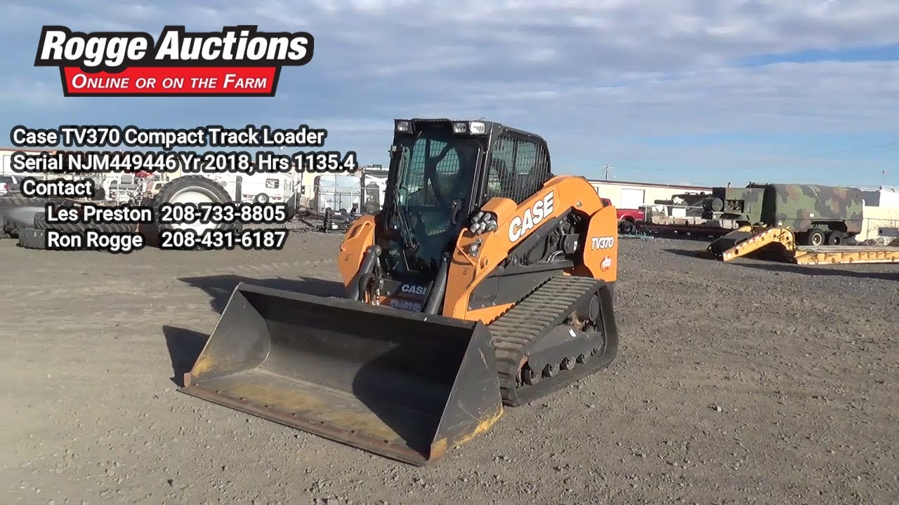 Case TV370 Compact Track Loader sn NJM449446 Video 6