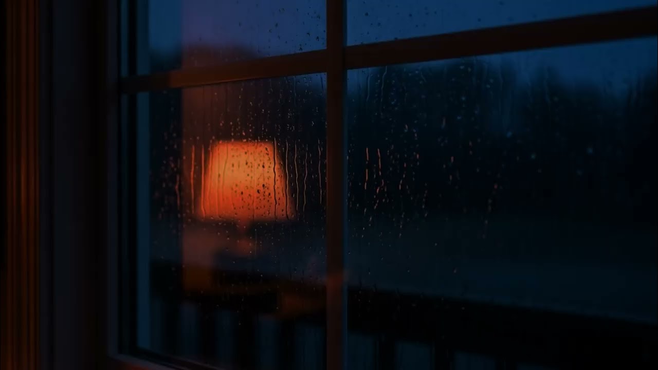 Rain on Window at Night 🌧️ | 8 Hours of Calm Rain for Deep Sleep & Focus