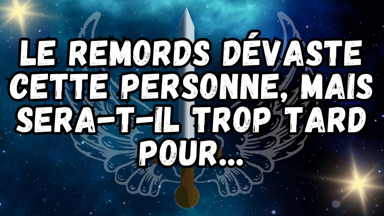 Le remords dévaste cette personne, mais sera t il trop tard pour