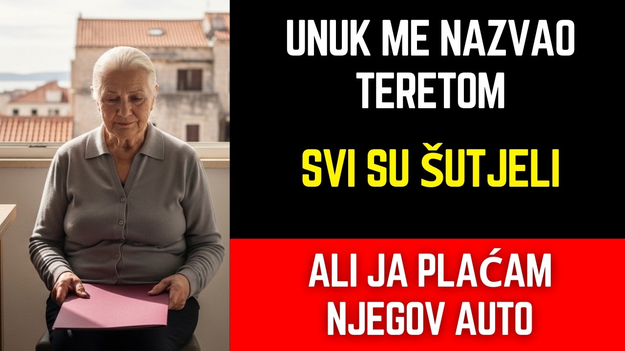 Moj unuk je rekao da sam teret, ali nije znao tko mu plaća auto u Splitu