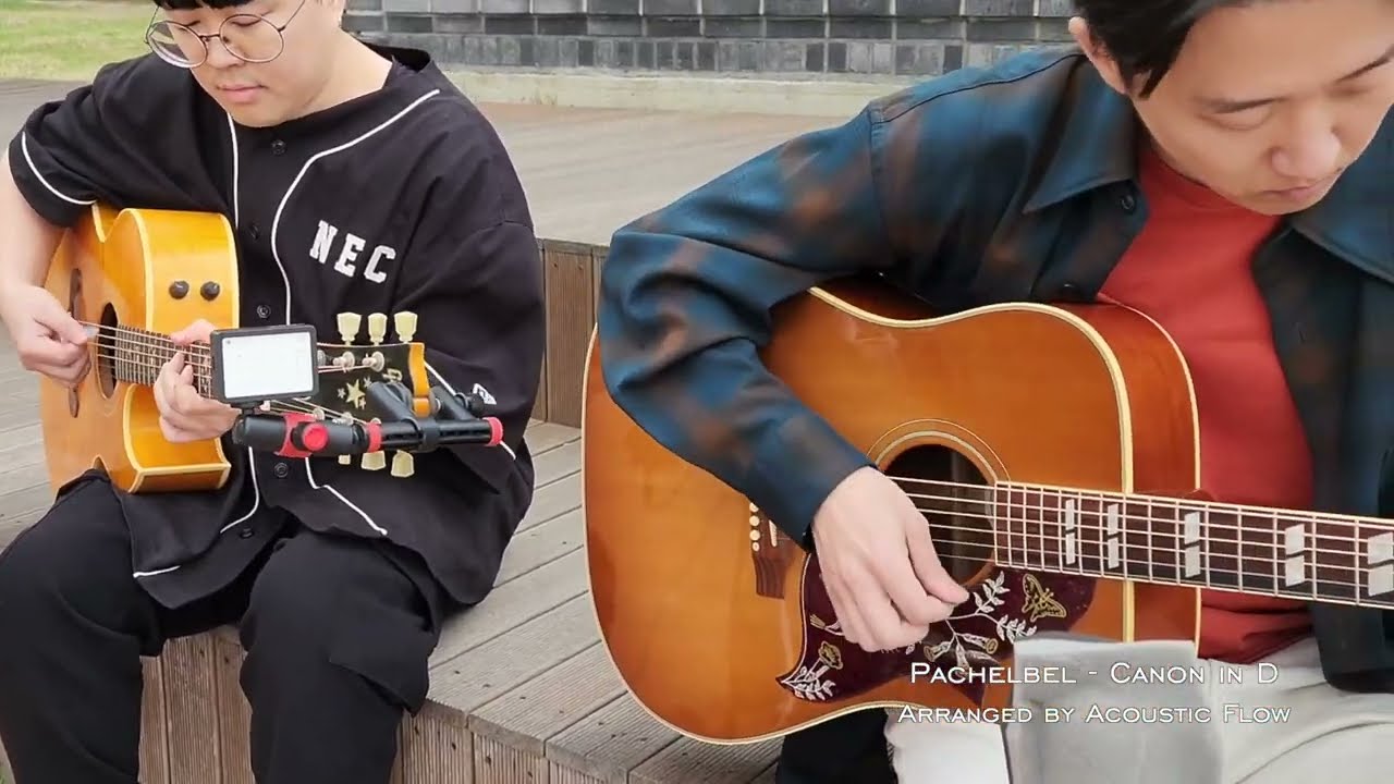 Pachelbel - Canon in D Guitar duet 캐논 기타듀엣 Arranged by Acoustic Flow (LIVE)