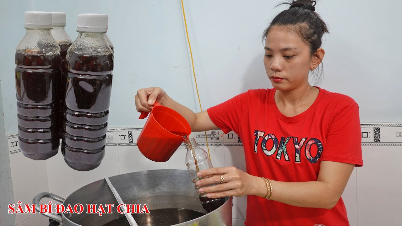 Cách nấu sâm bí đao hạt chia kinh doanh thanh mát cơ thể vào mùa nóng