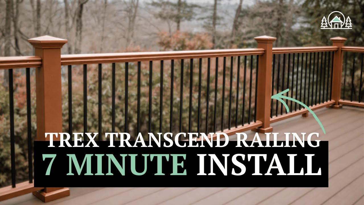 How to Install Trex Transcend Deck Railing in UNDER 10 Minutes