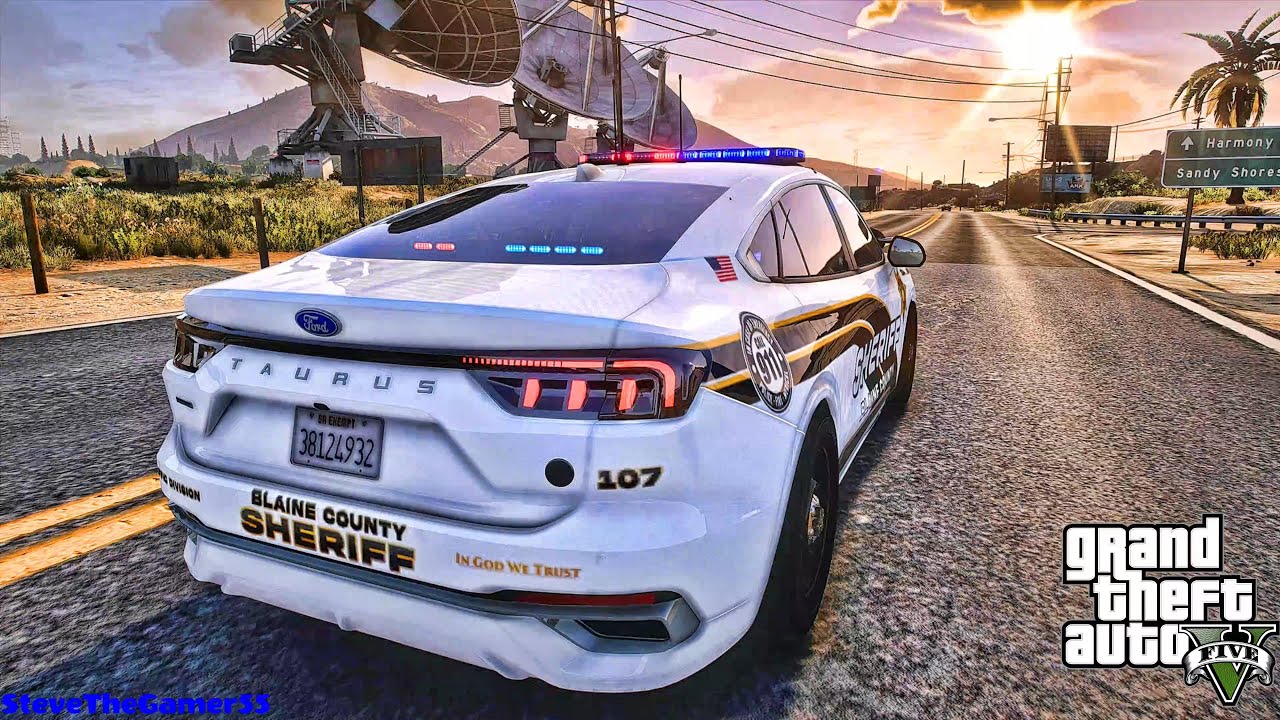 Playing GTA 5 As A POLICE OFFICER Sheriff Patrol|| GTA 5 Mod| 4K