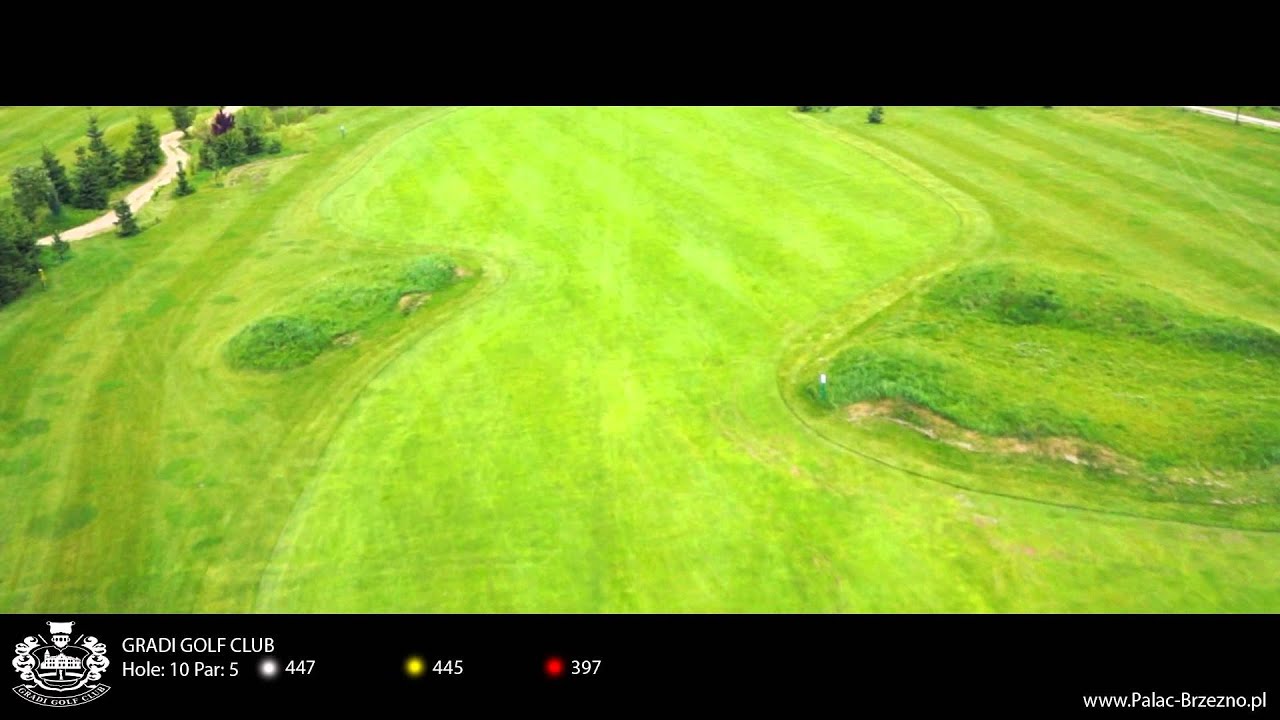 Gradi Golf Club dołek hole 10 Pałac Brzeźno