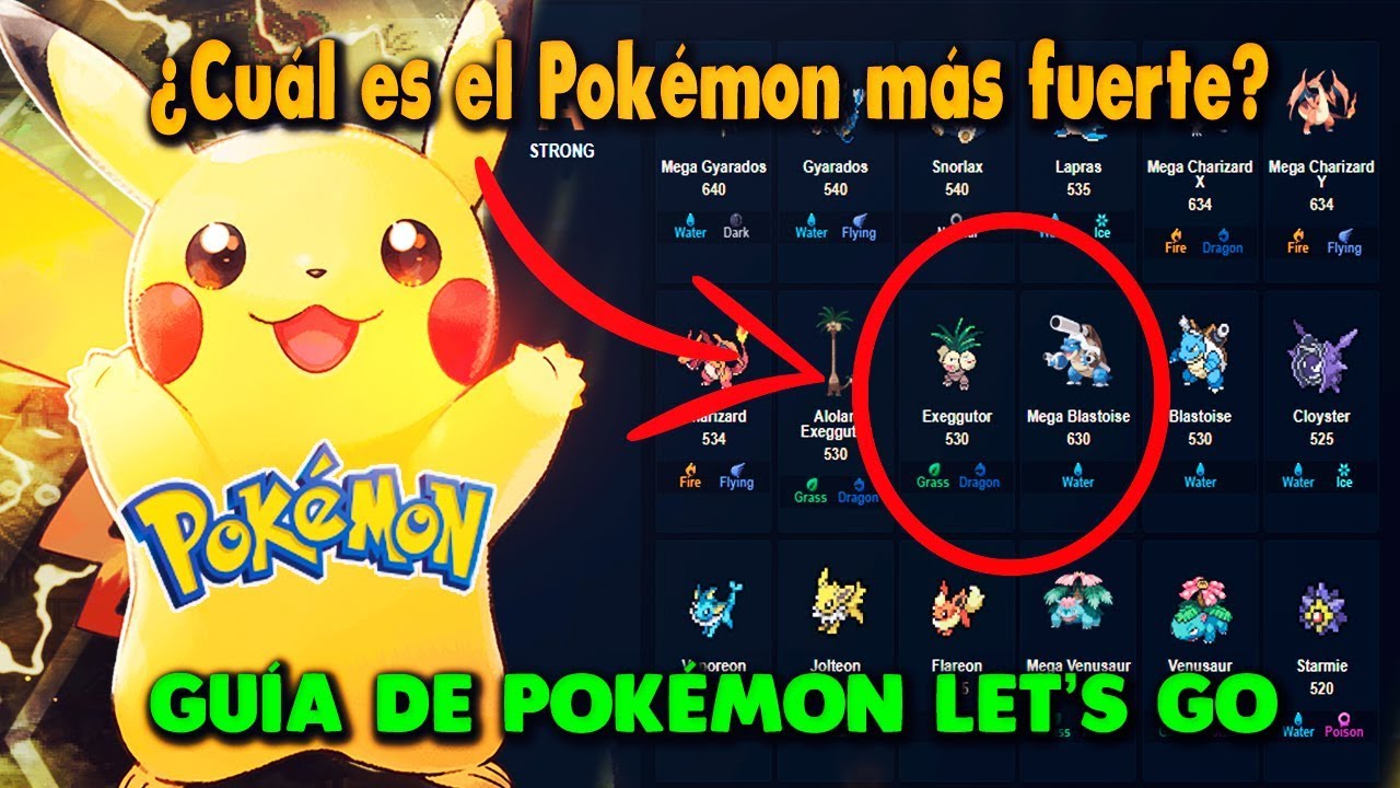 ¿CUALES SON LOS POKEMON MAS FUERTES PARA CREAR UN EQUIPO COMPETITIVO? | Guía Pokemon LET'S GO