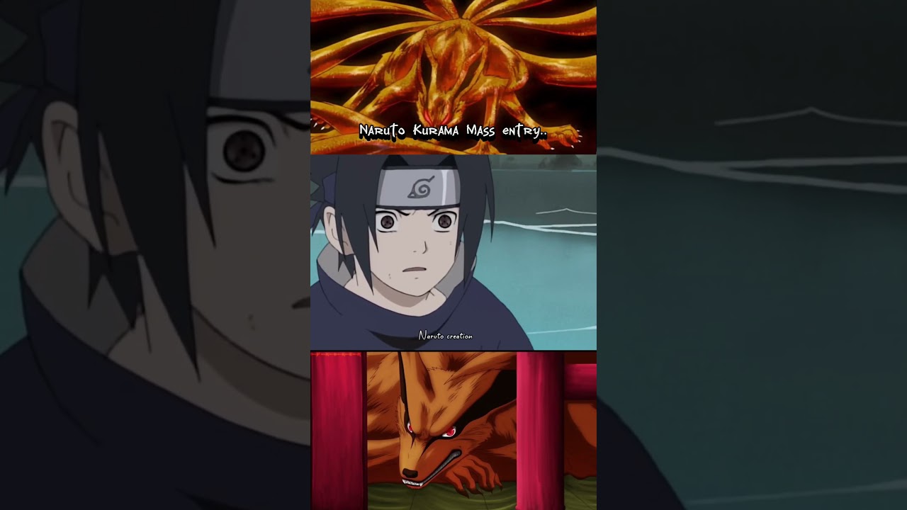Naruto Kurama Mass entry 💥🔥..#naruto #kurama #anime #massentry #shortsviral #trending