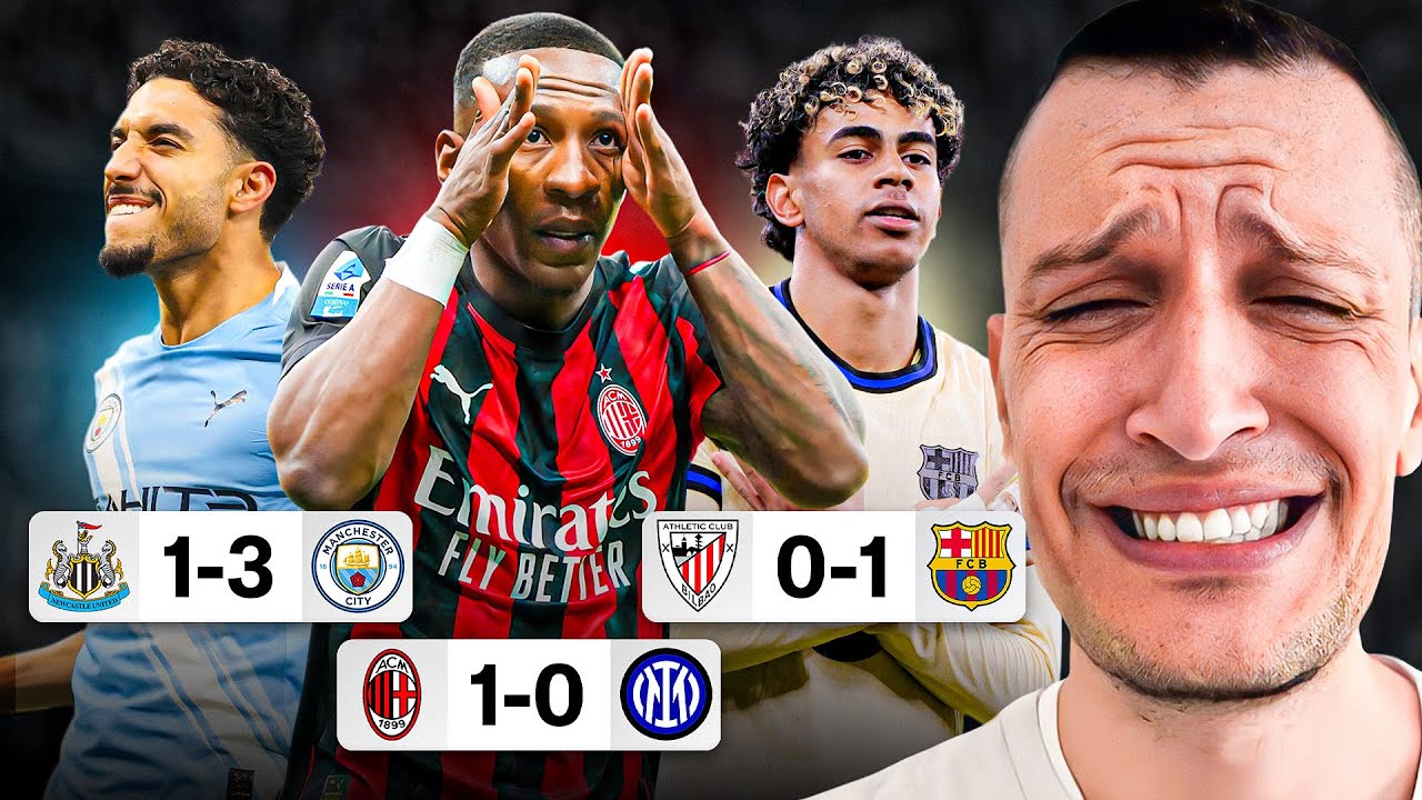 MILAN 1-0 INTER | BARCA & R.MADRID WIN (CHEAT) | BIG GUNS THROUGH IN FA CUP