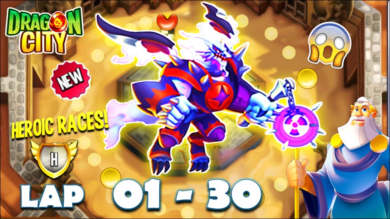 Dragon City: High Devastation Dragon | Heroic Race LAP 1 - 30 COMPLETED 😱