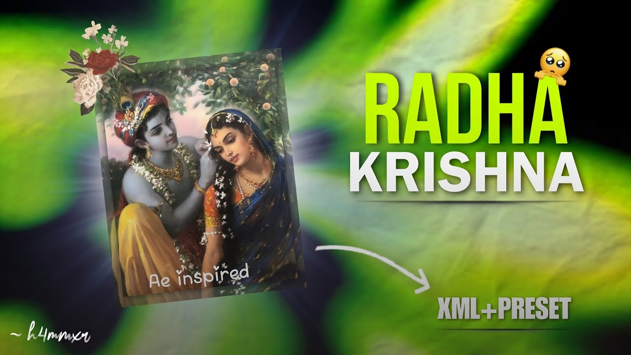 Radha Krishna Ae Inspired Edit | Remake si6xd | Alight motion edit (XML + PRESET)?