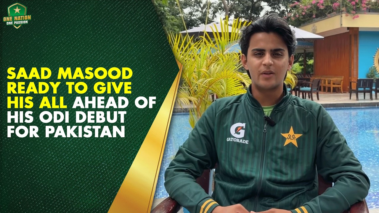 Saad Masood Ready to Give His All Ahead of His ODI Debut for Pakistan
