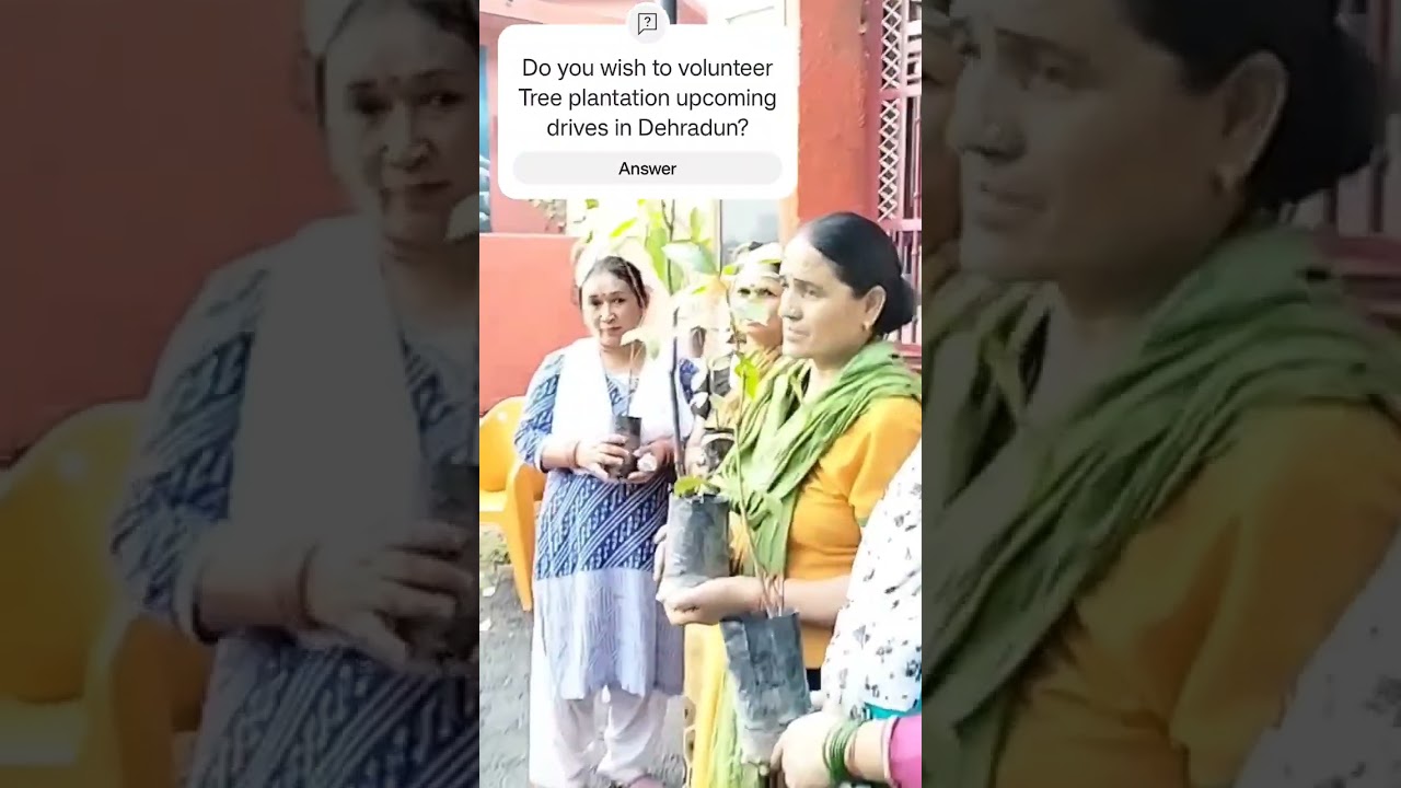 Dehradun Plant saplings distribution drive #Unite4Trees #DDCDehradun #saveforest #treeplantation