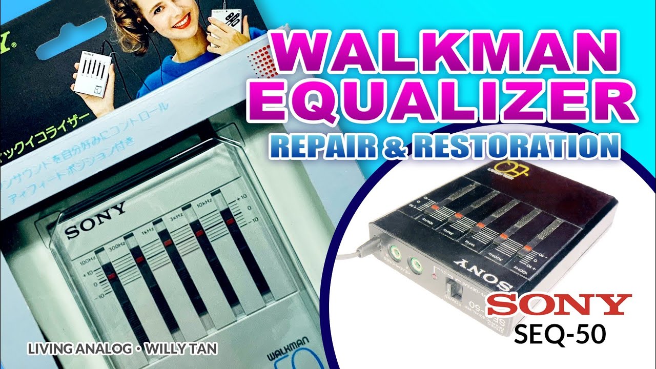 SONY 《 WALKMAN  EQUALIZER 》SEQ-50  Repair & Restoration      索尼《隨身聽均衡器/等化器》維修       #vintage #retro
