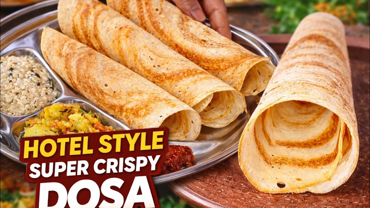 1 Baar Try Karo! Hotel Style SUPER CRISPY Dosa 😍 | Thin & Crunchy Secret Trick 🔥dosa #backrooms 