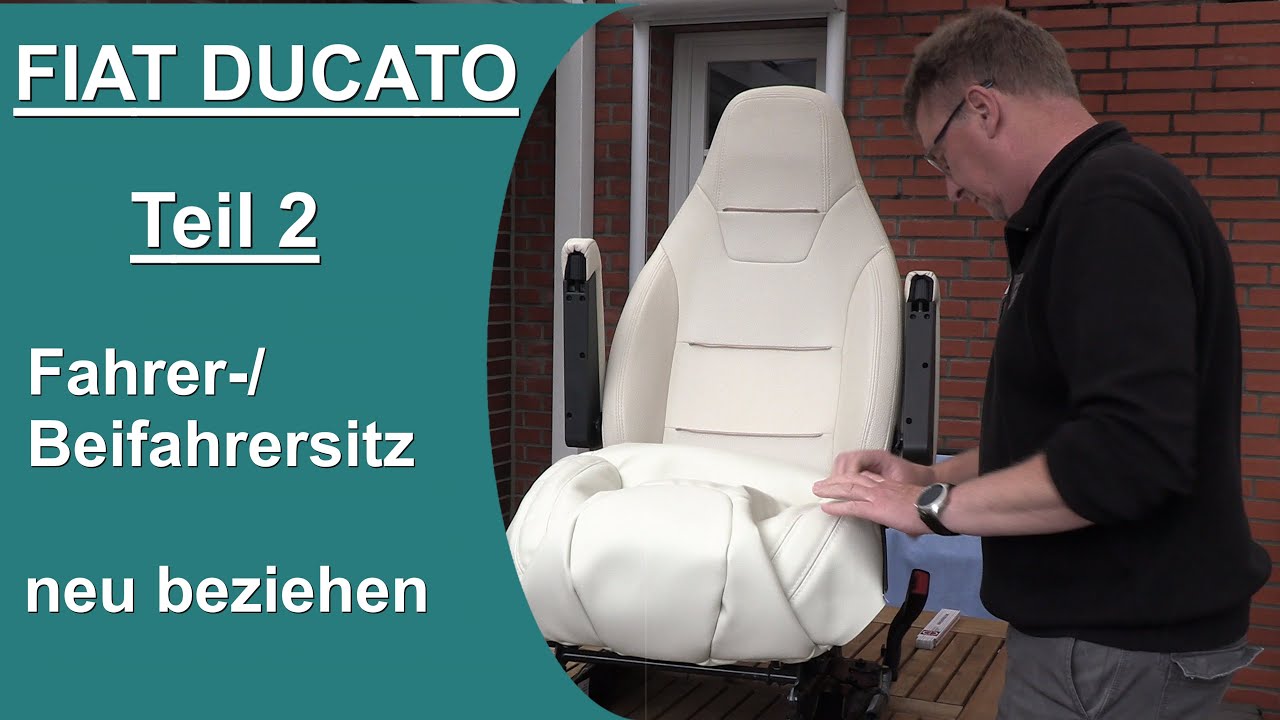 Beifahrersitz im Wohnmobil neu beziehen/Teil 2