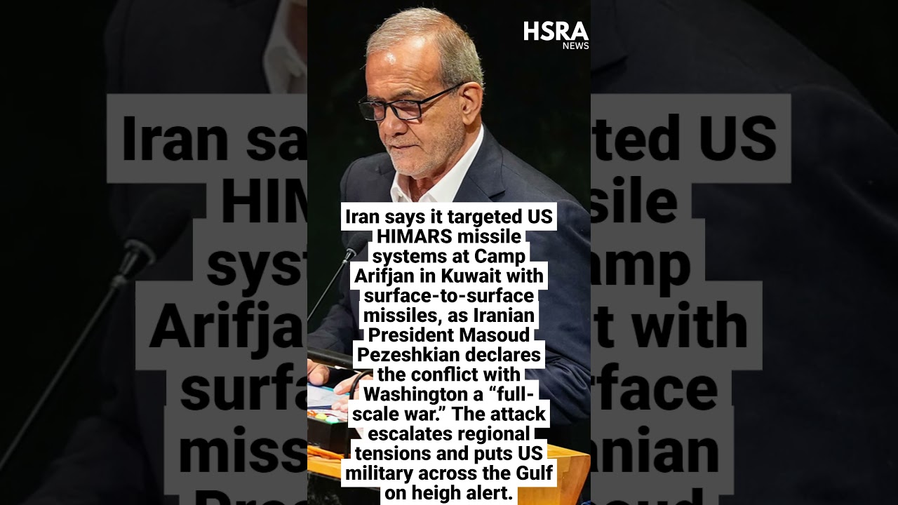 Iran Targets US Base in Kuwait as Tehran Declares &ldquo;Full-Scale War&rdquo; #news #iran #usa