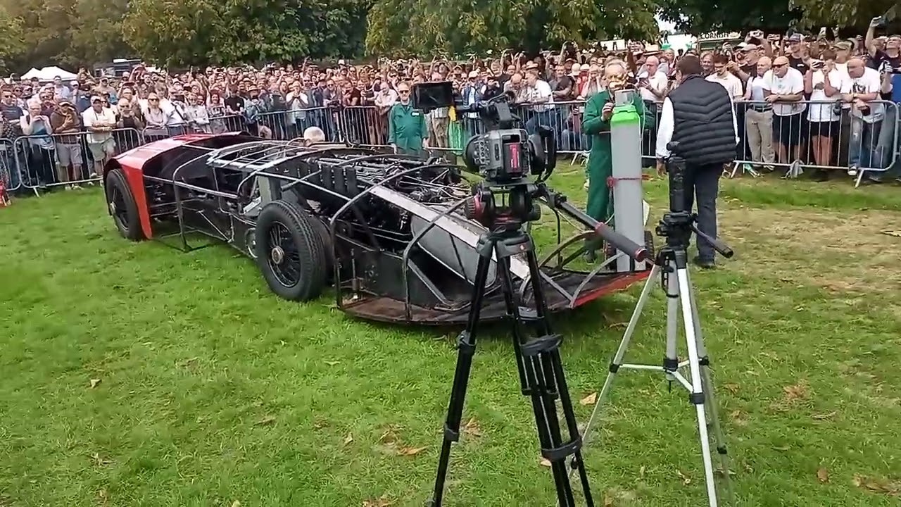 Sunbeam 1000HP, the 1927 land speed record car, start-up 7th September 2025 VID 20250907 140124
