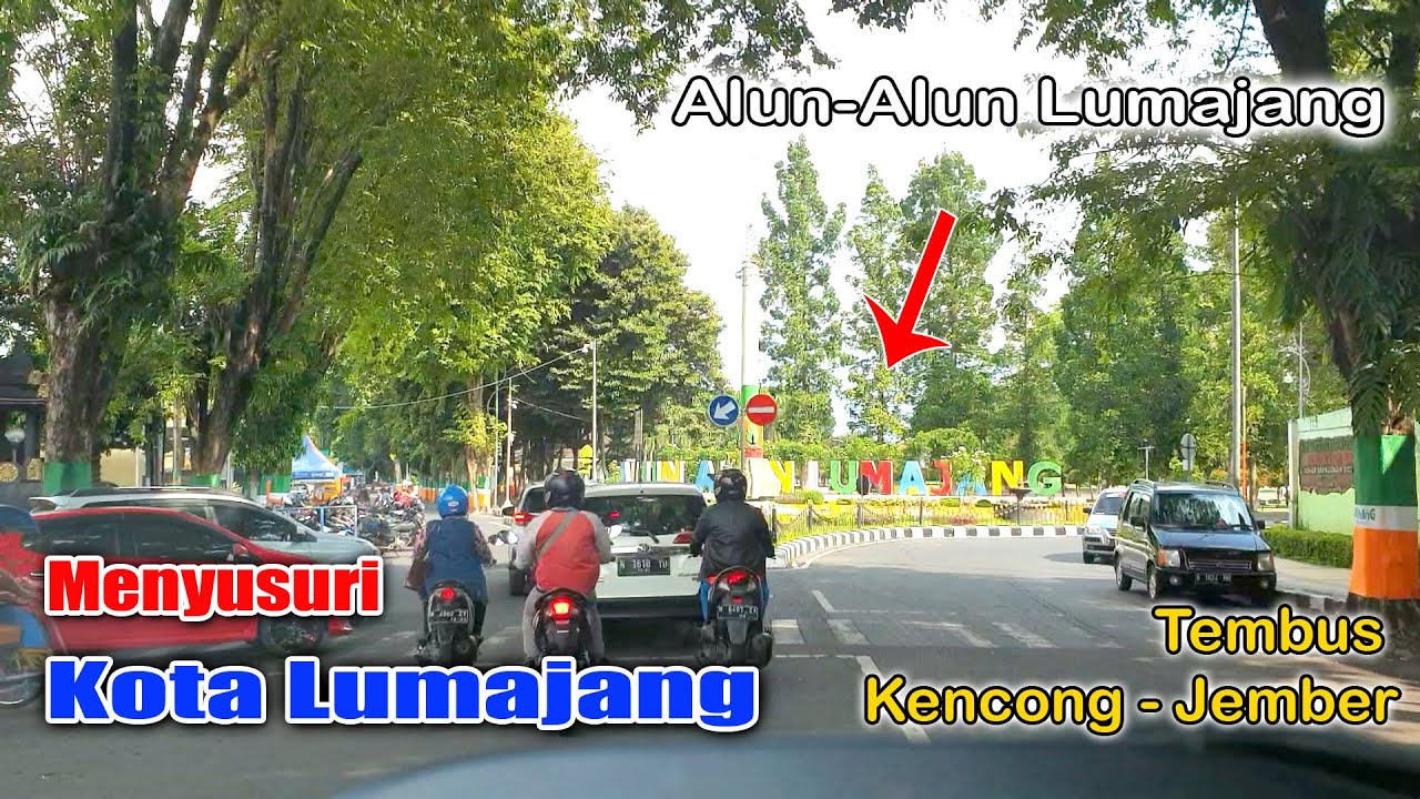 Menyusuri Kota Lumajang Jawa Timur | Lewat Depan Alun-alun Lumajang