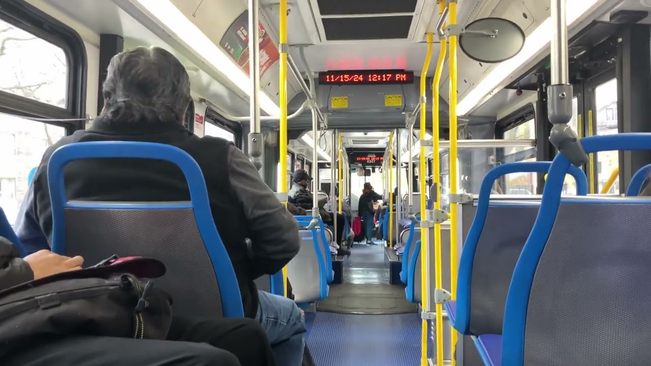 CTA On Board Riding 2013 New Flyer D60LFR Bus 4347 on Route 147 from Howard CTA to Michigan/Randolph