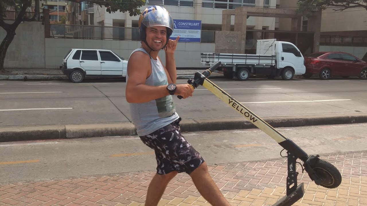 Testando o PATINETE da *YELLOW* ser&aacute; que &eacute; bom?