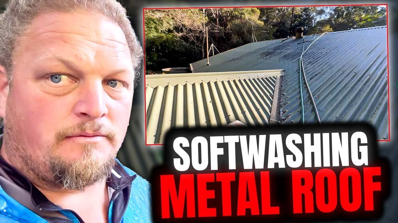 How to softwashing metal roof