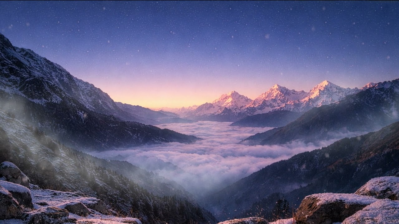 Sunrise Above the Clouds | Deep Meditation in the Himalayas | 1 Hour of Peace