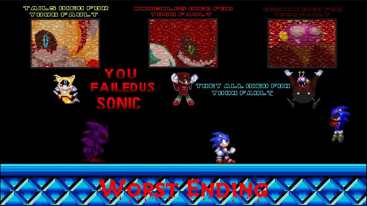 Sonic.HEX-infected-menace (Chapter 1) Worst Ending with Extras!!