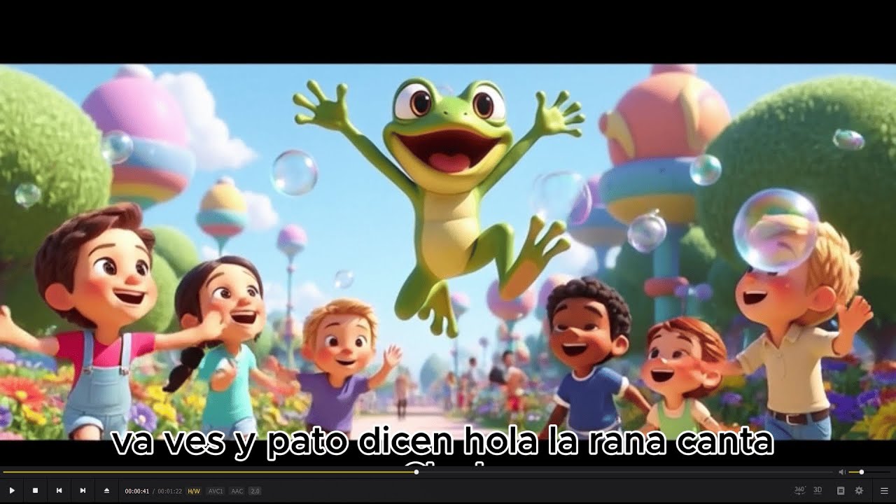 “Rana saltarina (5 veces)” #CanciónInfantil #RanaSaltarina #MúsicaParaNiños #NiñosFelices