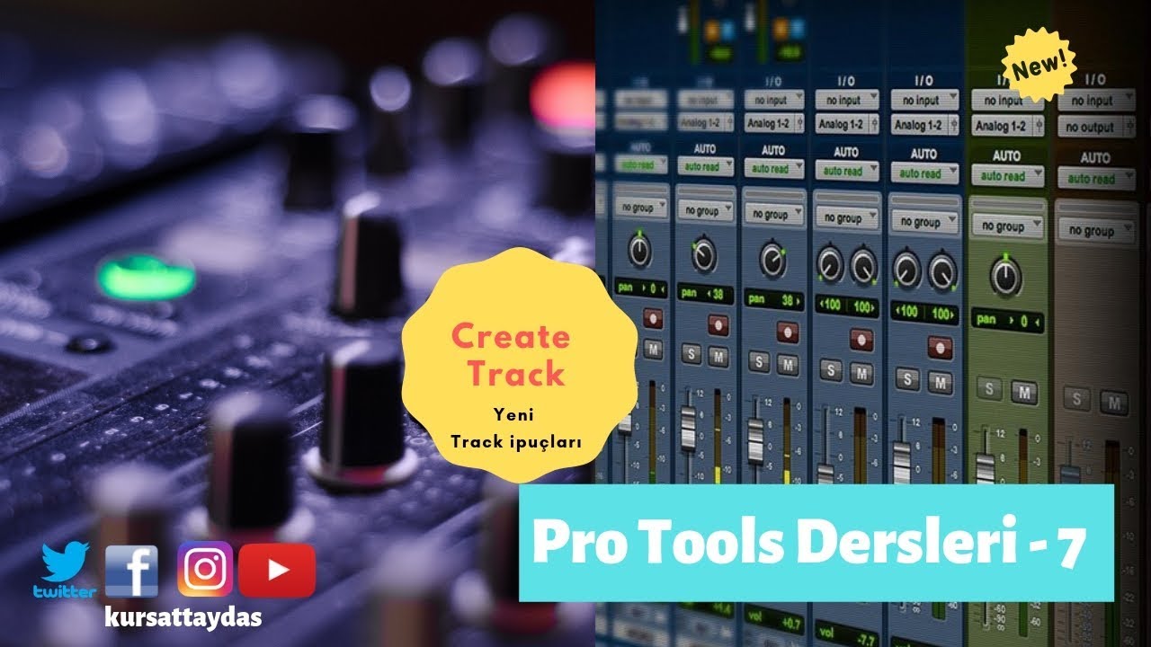 Pro Tools Dersleri -7- Track Oluşturmak