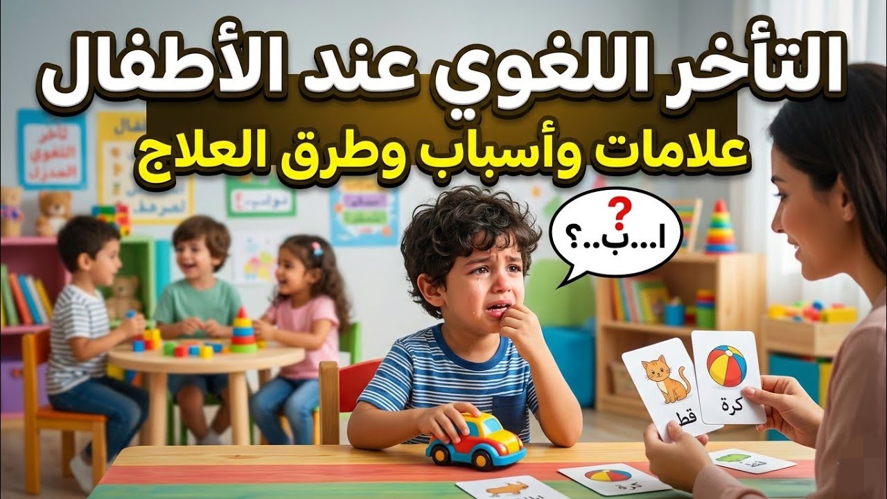 التأخر اللغوي عند الاطفال 