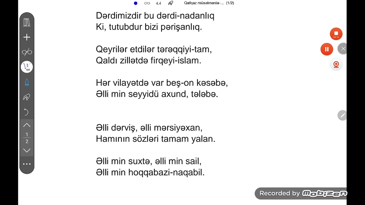 #Qafqaz müsəlmanlarına xitab. Məzmun və təhlil