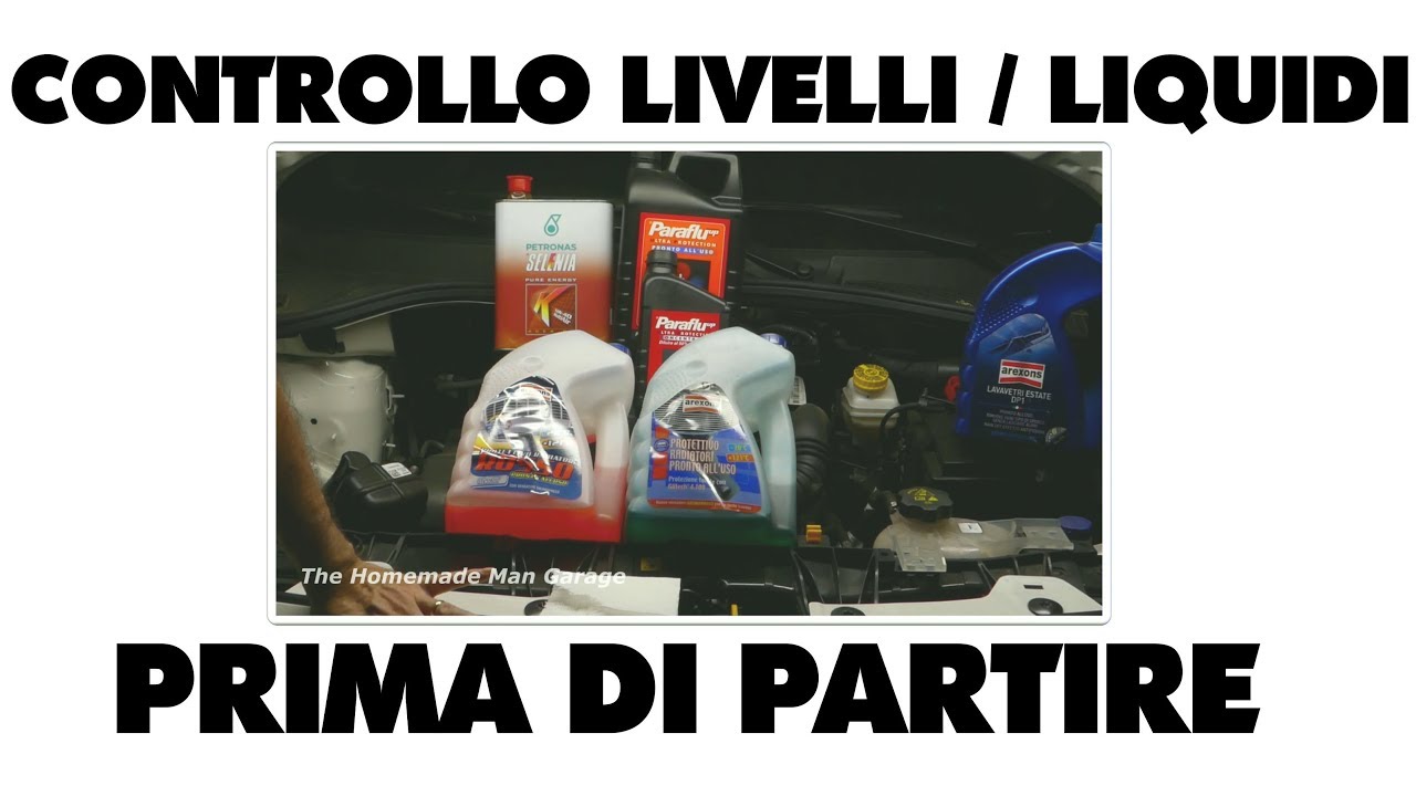 Prima di partire.... Controllo Livelli auto e rabbocco. Impariamo a farlo da soli. Fiat Tipo e altre