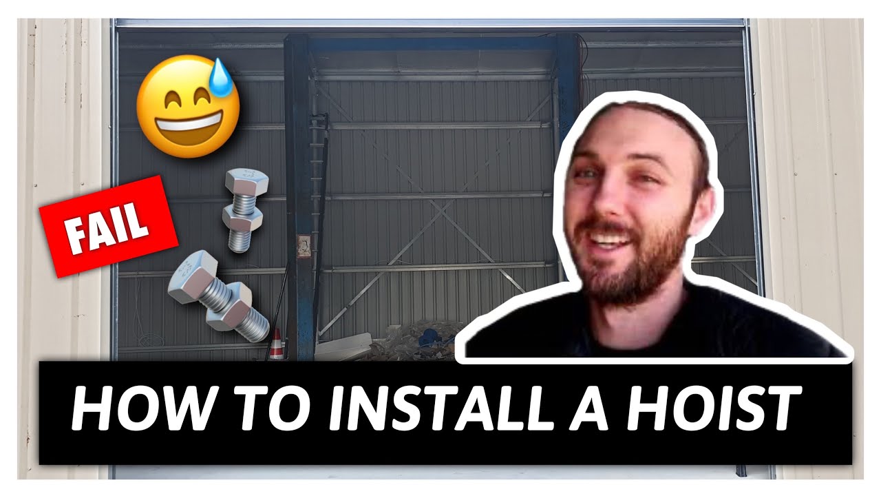 HOW TO INSTALL A CAR HOIST || Kind of 😅🔩