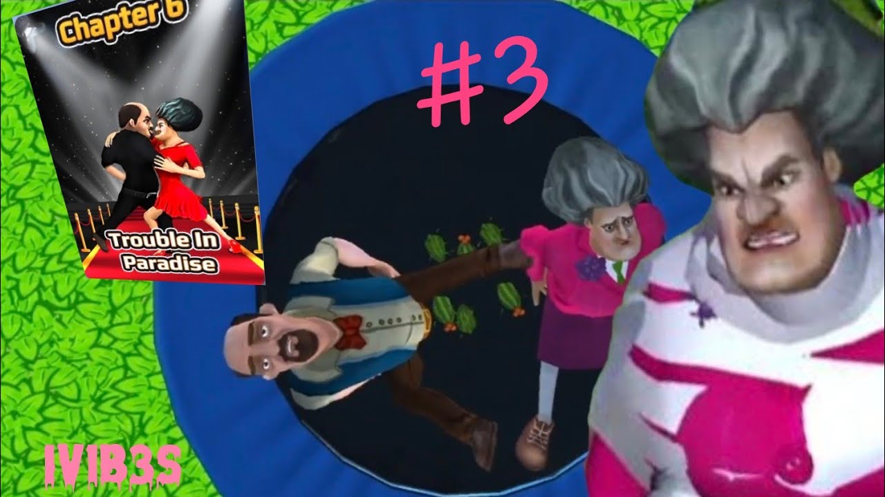 Св.Валентин при Scary teacher|GAMING С IV1B3S-#3❤️ -Scary teacher 3D-Trouble in paradise 