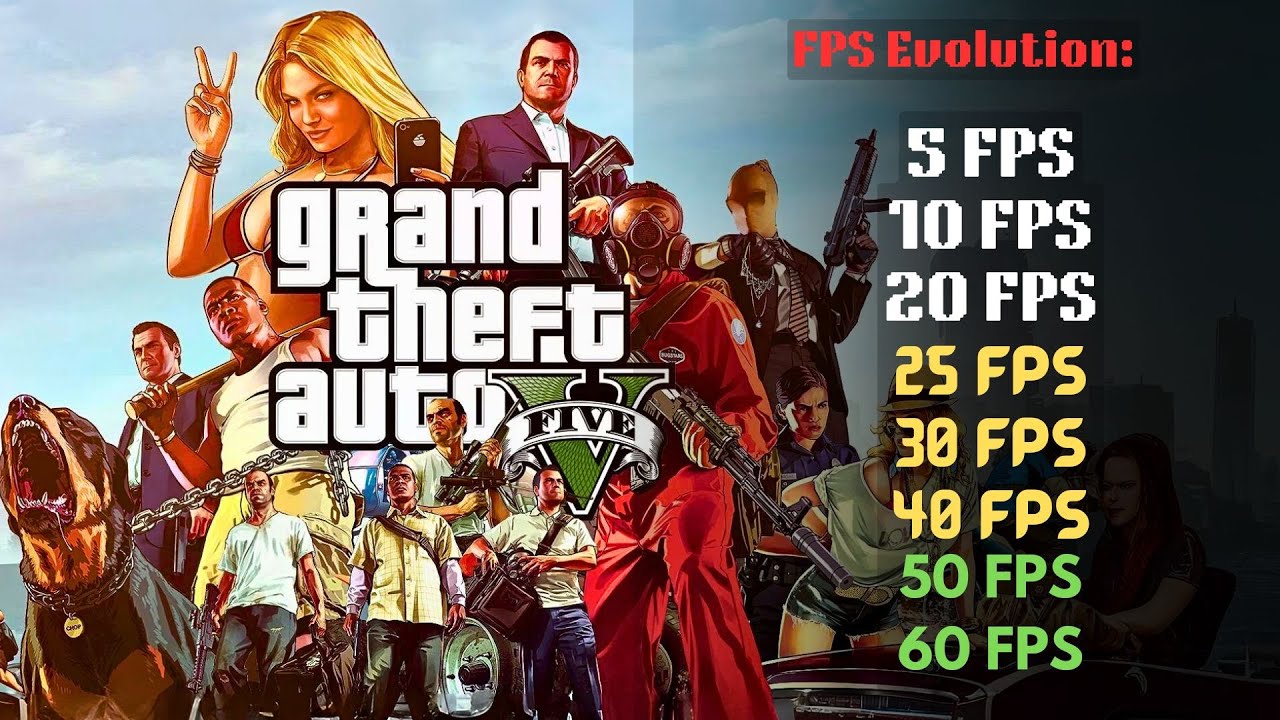 GTA 5 FPS Comparison &ndash; 5, 10, 20, 30, 40, 50, 60 FPS!